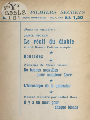 cover image of Le récif du diable